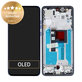 Motorola Edge 50 Neo - LCD Kijelző + Érintőüveg + Keret (Nautical Blue) - 5D68C28686 Genuine Service Pack