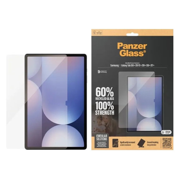 Edzett üveg UWF Samsung Galaxy Tab S8/S9 Plus készülékhez, Átlátszó, PanzerGlass
