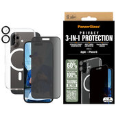 Bundle Hoops + UWF Privacy edzett üveg + Hard Case iPhone 16 készülékhez, PanzerGlass