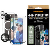 Bundle Hoops + UWF edzett üveg + Hard Case + Magnetic Ring Mount iPhone 16 Pro készülékhez, PanzerGlass