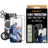 Bundle Hoops + UWF edzett üveg + Hard Case + Magnetic Ring Mount iPhone 16 Pro Max készülékhez, PanzerGlass