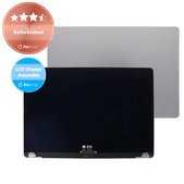 Apple MacBook Air 15" M2 A2941 (2023), M3 A3114 (2024) - LCD Kijelző + Előlapi Üveg + Fedőlap (Space Gray) Refurbished