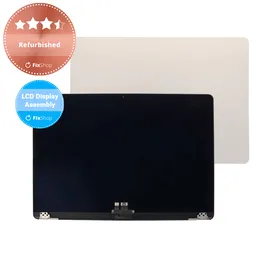 Apple MacBook Air 15" M2 A2941 (2023), M3 A3114 (2024) - LCD Kijelző + Előlapi Üveg + Fedőlap (Starlight) Refurbished