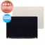 Apple MacBook Air 13" M3 A3113 (2024) - LCD Kijelző + Előlapi Üveg + Fedőlap (Starlight) Refurbished