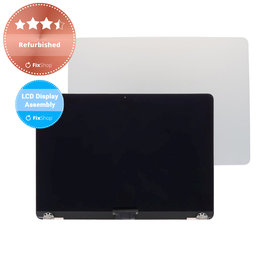 Apple MacBook Air 13" M3 A3113 (2024) - LCD Kijelző + Előlapi Üveg + Fedőlap (Silver) Refurbished