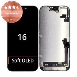 Apple iPhone 16 - LCD Kijelző + Érintőüveg + Keret Refurbished