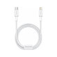 Baseus - Kábel Lightning/USB-C, 1.5m, fehér