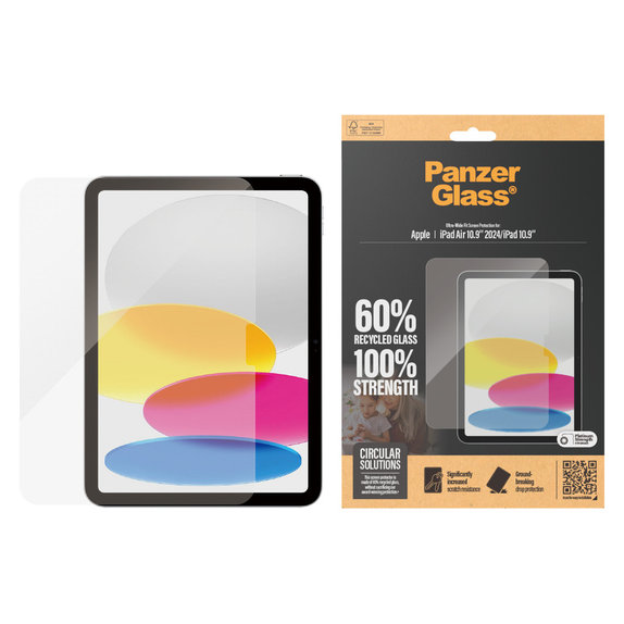 Edzett üveg UWF iPad 10,9"/iPad Air 11'' készülékhez, Átlátszó, PanzerGlass