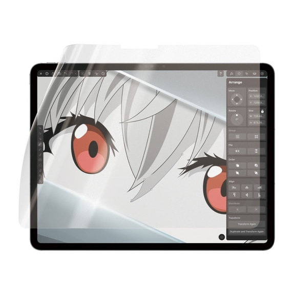GraphicPaper UWF védőfólia iPad Pro 12,9" készülékhez, Átlátszó, PanzerGlass
