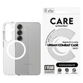 Tok Urban Combat fehér QI-val Samsung Galaxy S25 készülékhez, Átlátszó, PanzerGlass