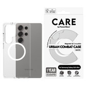 Tok Urban Combat fehér QI-val Samsung Galaxy S25 Ultra készülékhez, Átlátszó, PanzerGlass