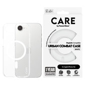Urban Combat tok MagSafe támogatással iPhone 17e/16e készülékhez, Fehér, CARE