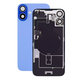 Apple iPhone 16 - Hátsó üveg + Kamera lencse + Fémlemez + Magsafe mágnes (Ultramarine)