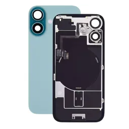 Apple iPhone 16 - Hátsó üveg + Kamera lencse + Fémlemez + Magsafe mágnes (Teal)