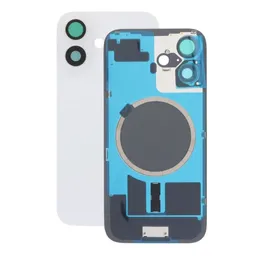 Apple iPhone 16 - Hátsó üveg + Kamera lencse + Fémlemez + Magsafe mágnes (White)