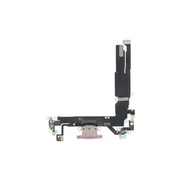 Apple iPhone 16 - Töltő Csatlakozó + Flex Kábel (Pink)