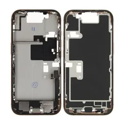 Apple iPhone 16 Pro - Középső keret + Bekapcsoló + hangerő gomb (Desert Titanium)