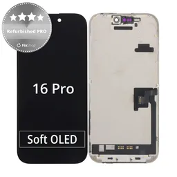 Apple iPhone 16 Pro - LCD Kijelző + Érintőüveg + Keret Refurbished PRO
