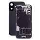 Apple iPhone 16 Plus - Hátsó üveg + Kamera lencse + Fémlemez + Magsafe mágnes + Flex Kábelek (Black)