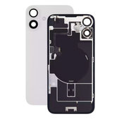 Apple iPhone 16 Plus - Hátsó üveg + Kamera lencse + Fémlemez + Magsafe mágnes (White)