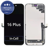Kijelző In-Cell FHD iPhone 16 Plus, Érintőüveg kerettel, FixPremium