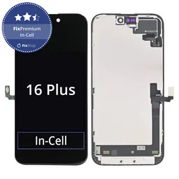 Apple iPhone 16 Plus - LCD Kijelző + Érintőüveg + Keret In-Cell FixPremium