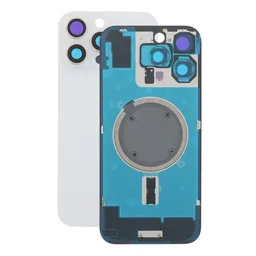 Apple iPhone 16 Pro Max - Hátsó üveg + Kamera lencse + Fémlemez + Magsafe mágnes (White Titanium)