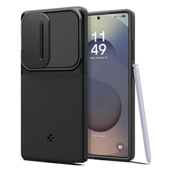 Spigen - Tok Optik Armor - Samsung Galaxy S25 Ultra, fekete
