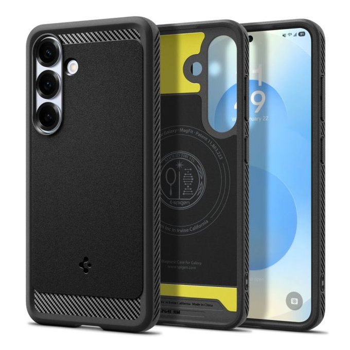 Spigen - Tok Rugged Armor MagSafe-el - Samsung Galaxy S25, Matte Black