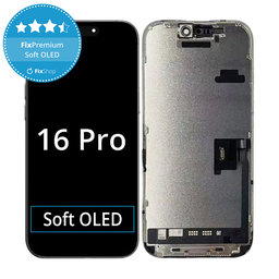 Apple iPhone 16 Pro  - LCD Kijelző + Érintőüveg + Keret Soft OLED FixPremium