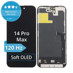 Apple iPhone 14 Pro Max - LCD Kijelző + Érintőüveg + Keret Soft OLED FixPremium 120Hz