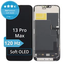 Apple iPhone 13 Pro Max - LCD Kijelző + Érintőüveg + Keret Soft OLED FixPremium 120Hz