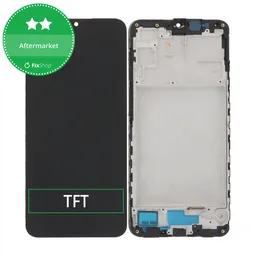 Samsung Galaxy A16 5G - LCD Kijelző + Érintőüveg + Keret (Blue Black) TFT