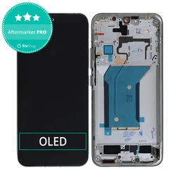 Xiaomi 14 23127PN0CC - LCD Kijelző + Érintőüveg + Keret (White) OLED