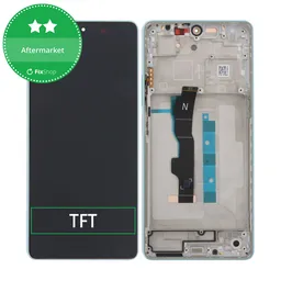 Xiaomi Redmi Note 13 5G 2312DRAABC - LCD Kijelző + Érintőüveg + Keret (Ocean Teal) TFT