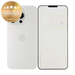 Hátsó Ház Üveg | iPhone 15 Pro | White Titanium | 661-35701 | Genuine Apple