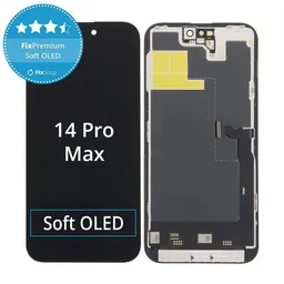 Apple iPhone 14 Pro Max - LCD Kijelző + Érintőüveg + Keret Soft OLED FixPremium JCID