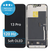 Kijelző Soft OLED iPhone 13 Pro - Érintőüveg + Keret, DIAGNOSTIC