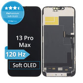 Kijelző Soft OLED iPhone 13 Pro Max, Érintőüveg kerettel, DIAGNOSTIC