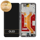 Honor Magic7 Lite - LCD Kijelző + Érintőüveg + Keret (Titanium Purple) - 0235AMMP Genuine Service Pack