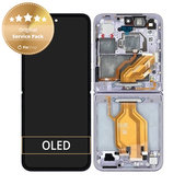 Xiaomi Mix Flip 2405CPX3DC - LCD Kijelző + Érintőüveg + Keret (Purple) - 560003000N800 Genuine Service Pack