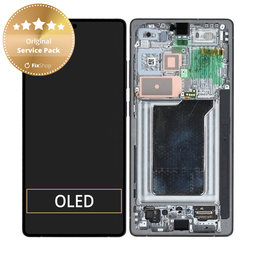 Samsung Galaxy S25 Ultra - LCD Kijelző + Érintőüveg + Keret (Titanium Black) - GH82-36387D Genuine Service Pack