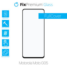FixPremium FullCover Glass - Edzett üveg - Motorola Moto G05