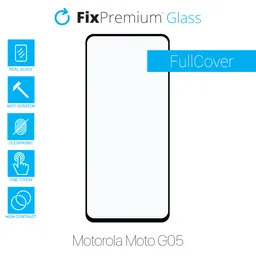 FixPremium FullCover Glass - Edzett üveg - Motorola Moto G05
