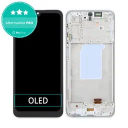 Samsung Galaxy A26 A266E - LCD Kijelző + Érintőüveg + Keret (White) OLED