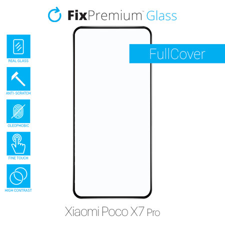 FixPremium FullCover Glass - Edzett üveg - Xiaomi Poco X7 Pro 2412DPC0AG