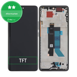 Xiaomi Redmi Note 14 Pro 5G 24090RA29G - LCD Kijelző + Érintőüveg + Keret (Midnight Black) TFT