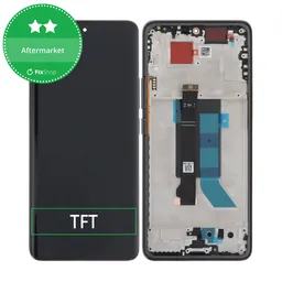 Xiaomi Redmi Note 14 Pro 5G 24090RA29G - LCD Kijelző + Érintőüveg + Keret (Midnight Black) TFT