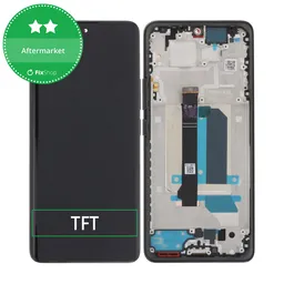 Xiaomi Redmi Note 14 Pro+ 5G 24094RAD4G - LCD Kijelző + Érintőüveg + Keret (Midnight Black) TFT