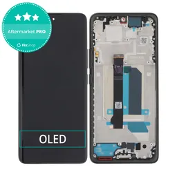 Xiaomi Redmi Note 14 Pro+ 5G 24094RAD4G - LCD Kijelző + Érintőüveg + Keret (Midnight Black) OLED